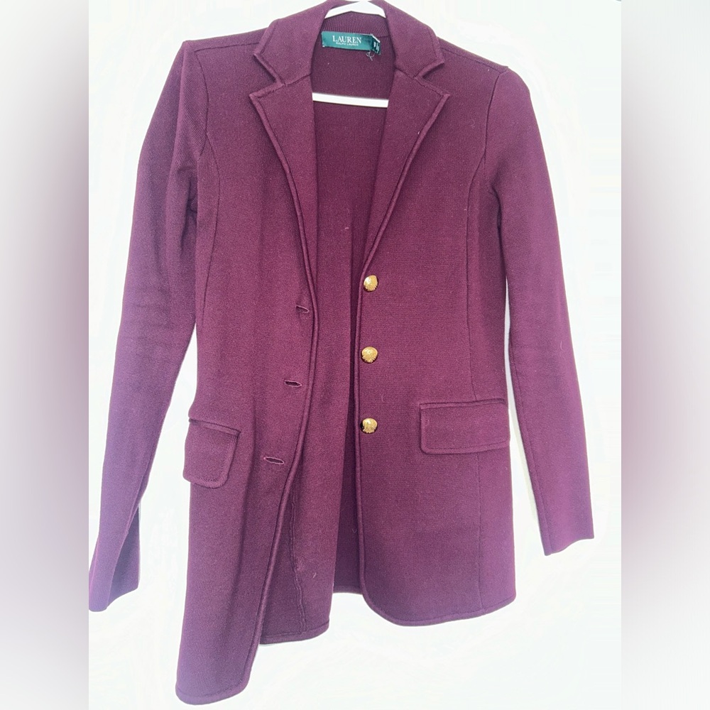 SOLD- Ralph Lauren Jersey Blazer